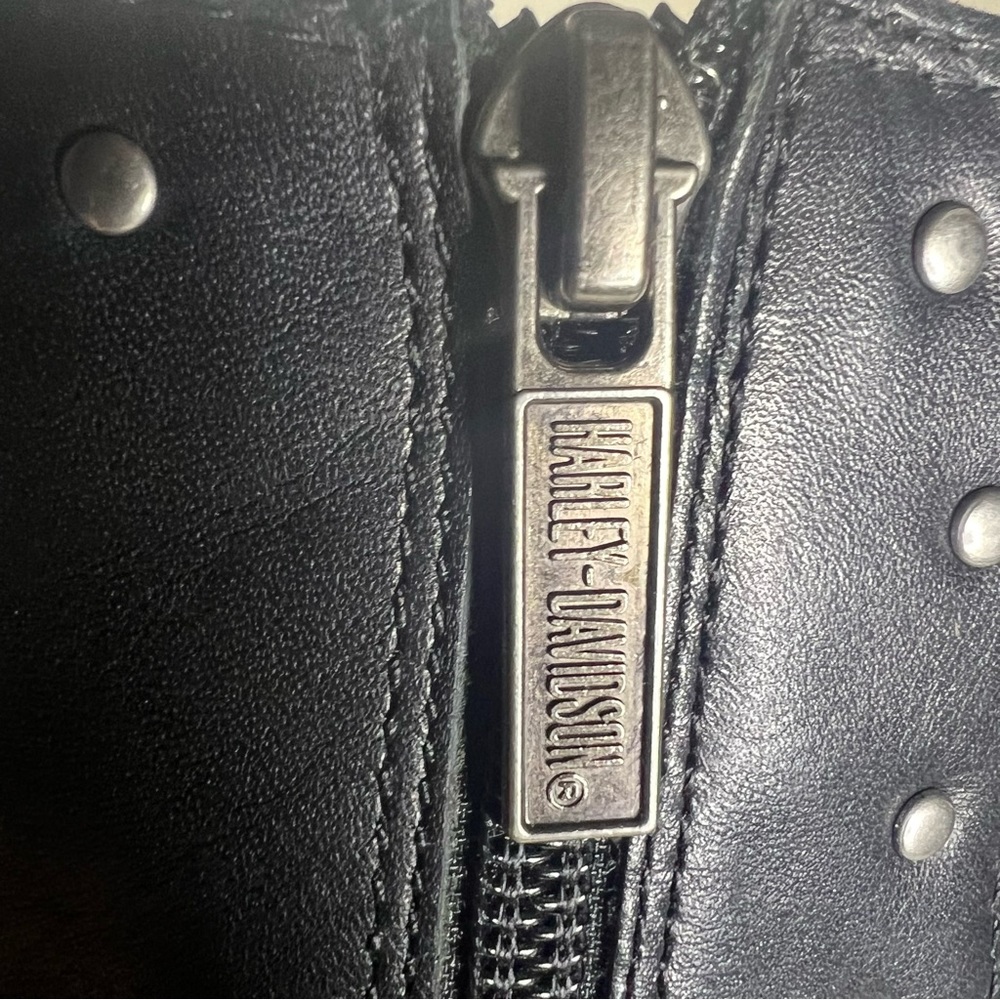 Harley-Davidson Leather Studded Biker Boots Size 6.5 - Picture 7 of 10